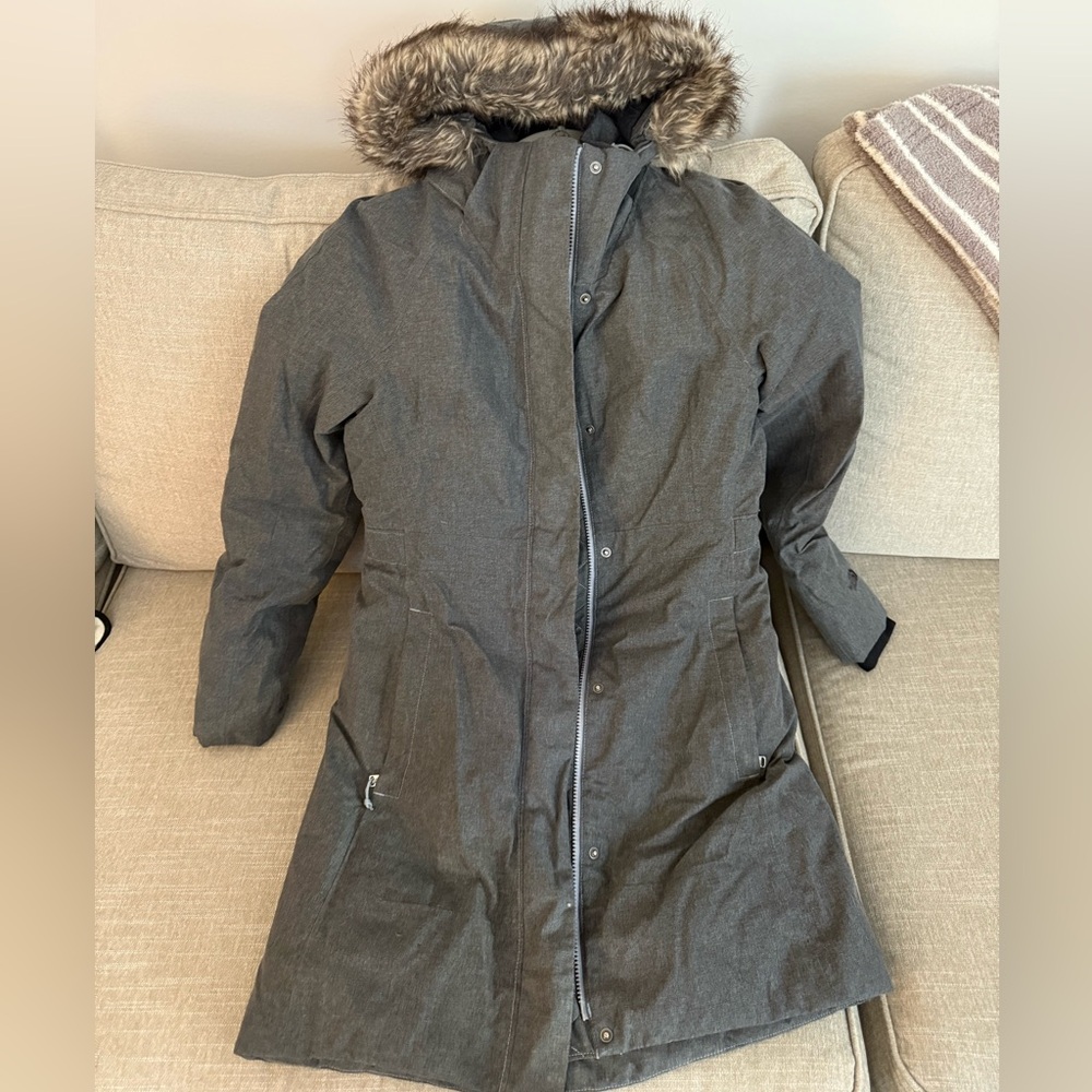 North Face Parka with Faux Fur Hood